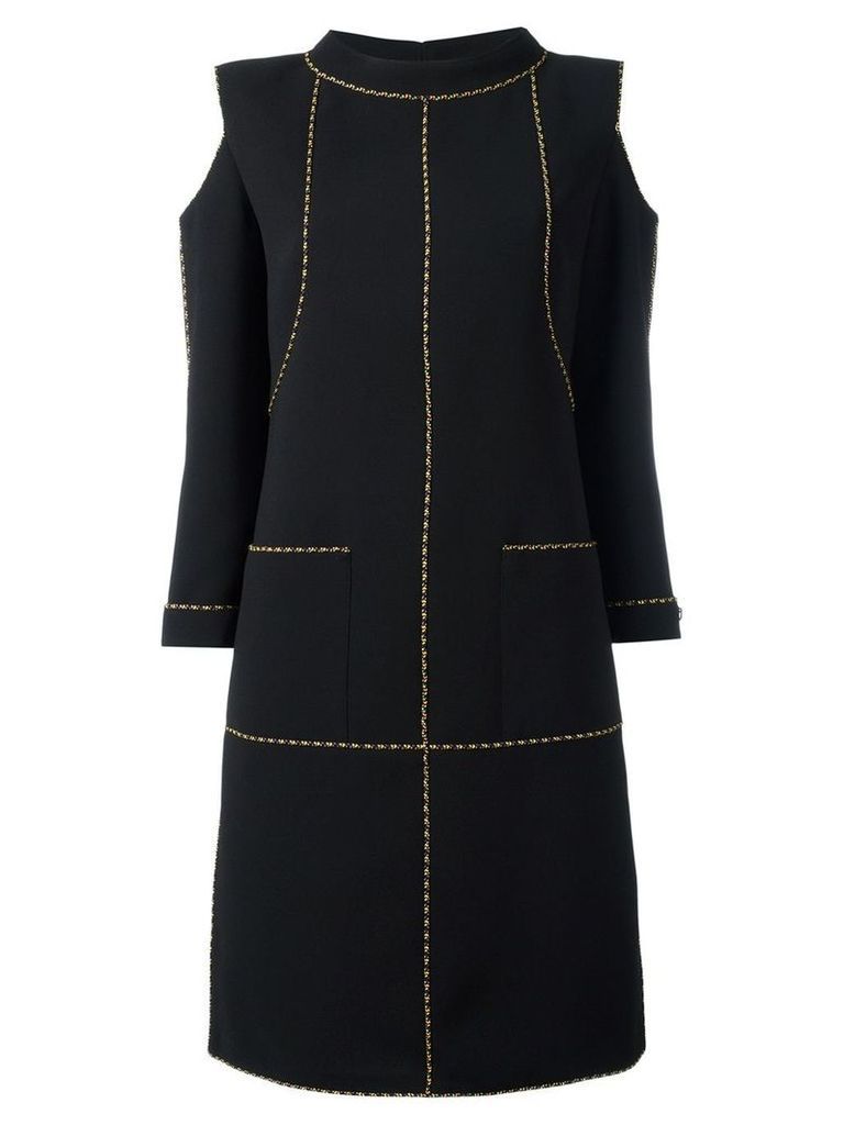 Chanel Pre-Owned cut-out shift dress - Black