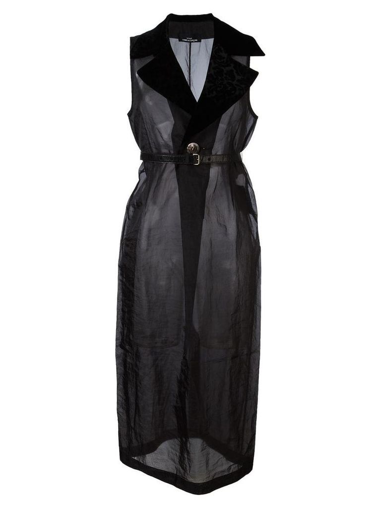 Comme Des Garçons Pre-Owned sheer long dress - Black