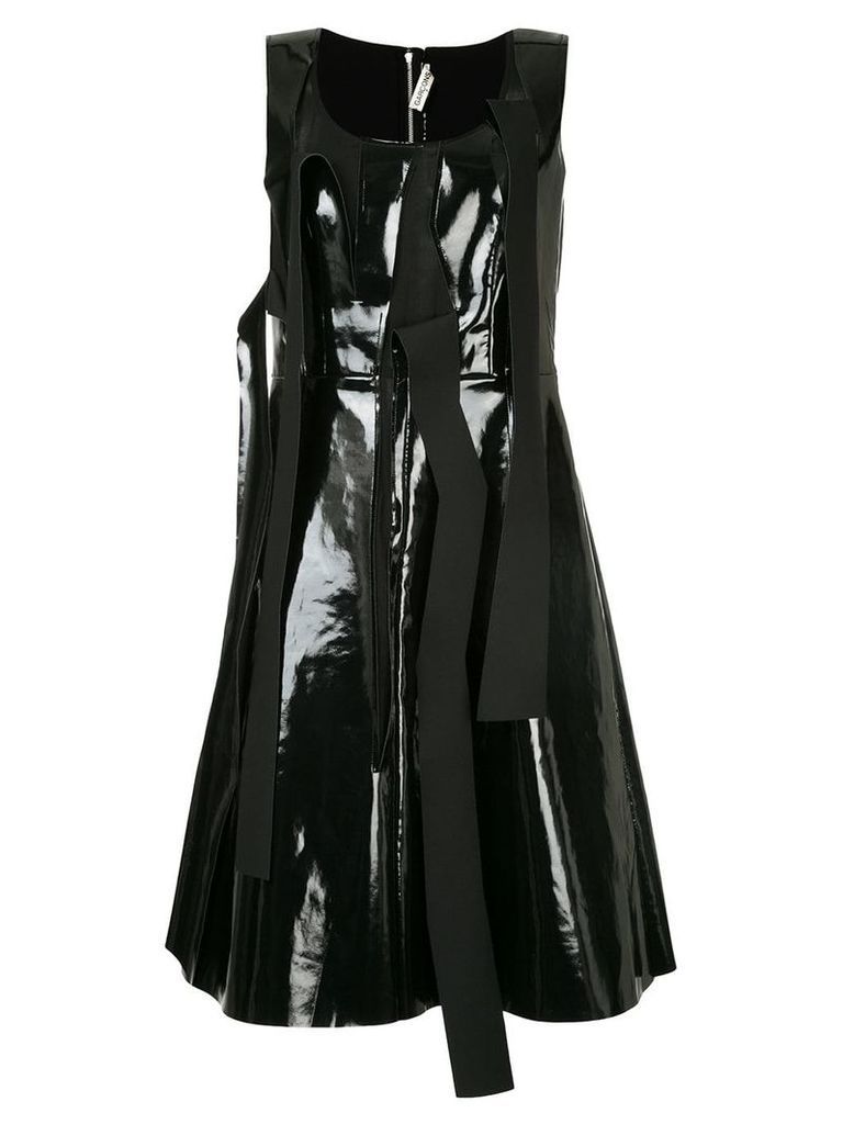Comme Des Garçons Pre-Owned pinafore dress with tear detailing - Black