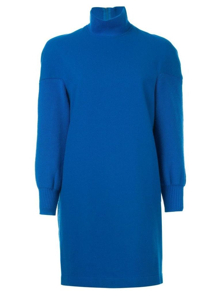 Comme Des Garçons Pre-Owned polo neck dress - Blue