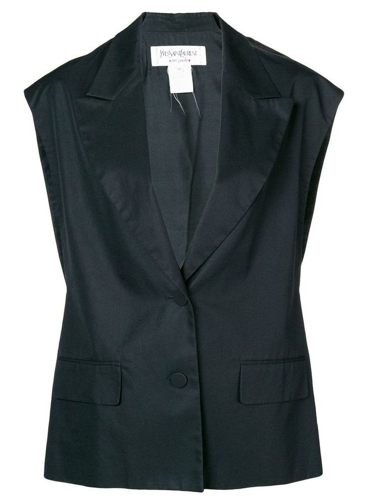 Yves Saint Laurent Pre-Owned classic waistcoat - Black