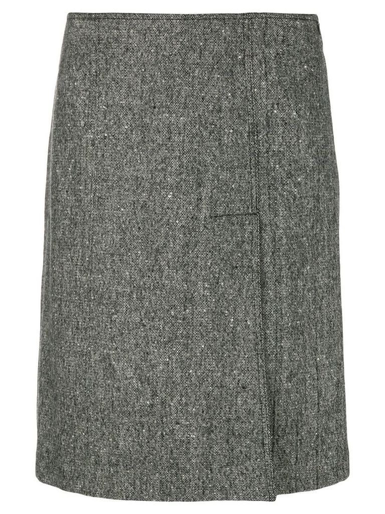 Moschino Pre-Owned slit front A-line skirt - Grey