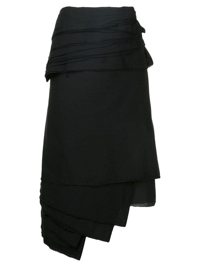 Junya Watanabe Comme des Garçons Pre-Owned layered tie-up skirt -