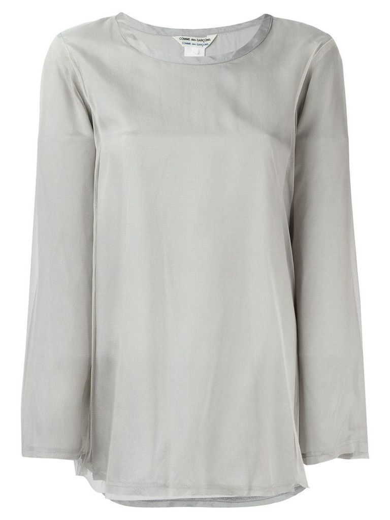 Comme Des Garçons Pre-Owned longsleeved blouse - Grey