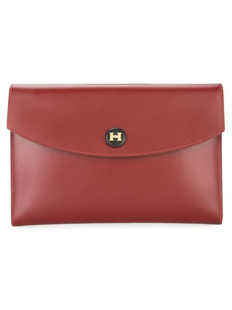 Hermès Pre-Owned 1992 Pochette Rio clutch hand bag - Red