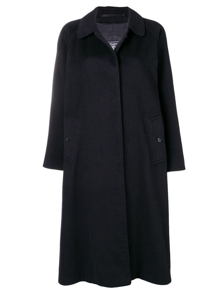 Burberry Pre-Owned cashmere 1990's loose coat - Black