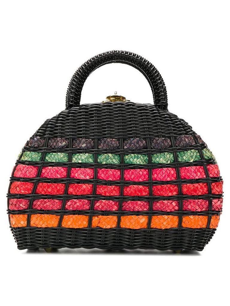 Katheleys Vintage 1960's Italian basket bag - Black