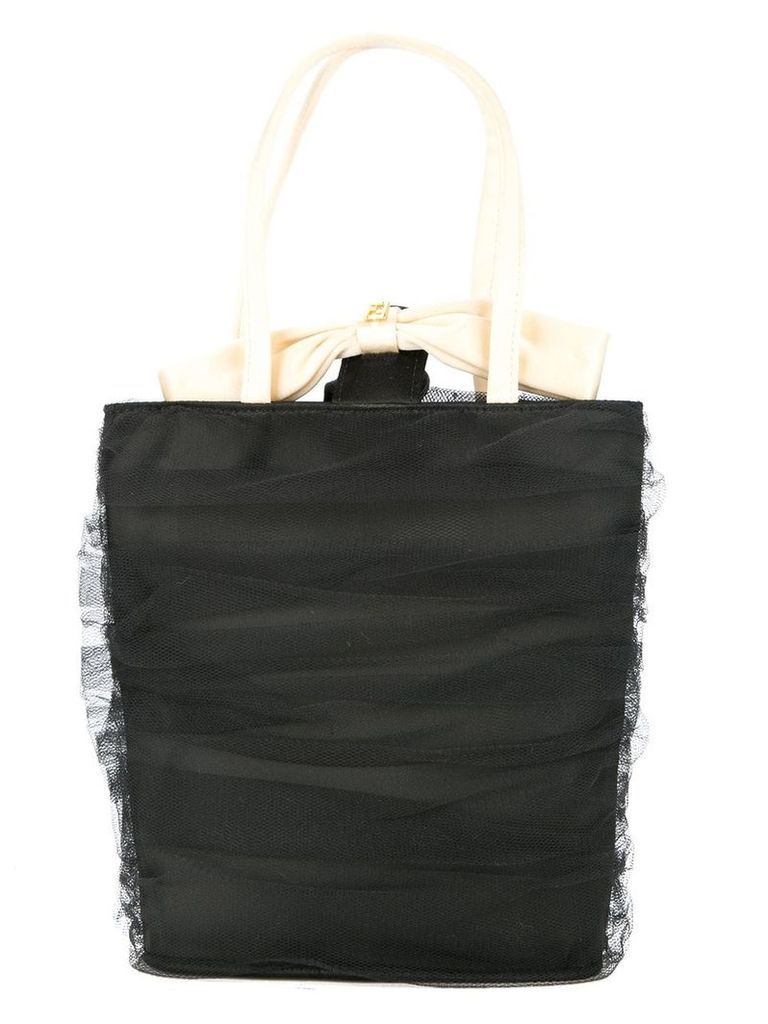 Fendi Pre-Owned Fendi mesh hand bag - Black