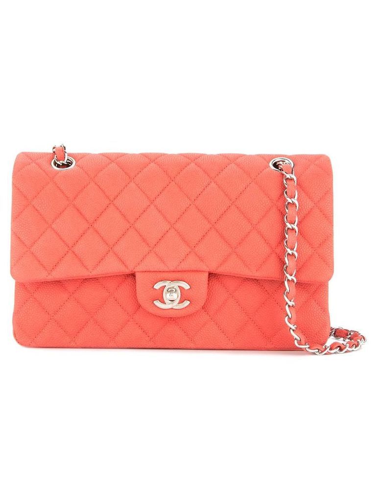 Chanel Pre-Owned 2012-2013 double flap chain shoulder bag - PINK