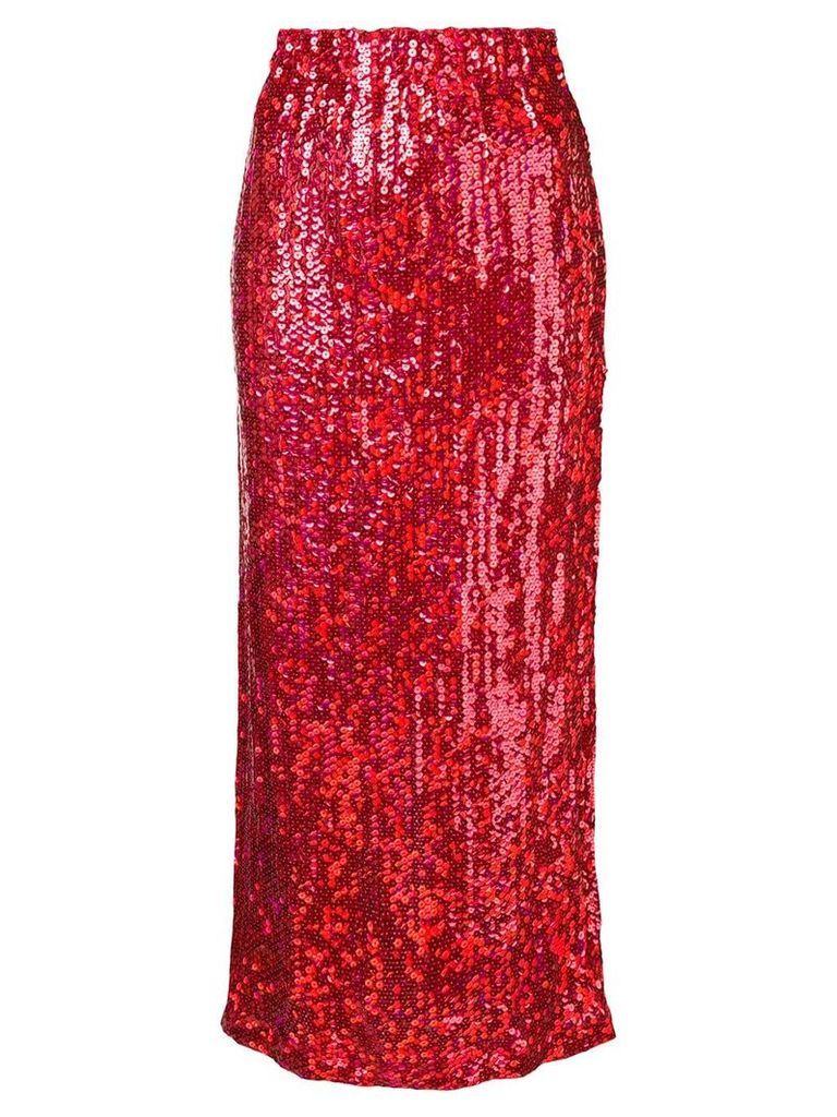 Comme Des Garçons Pre-Owned 1999 sequin mid skirt - Red