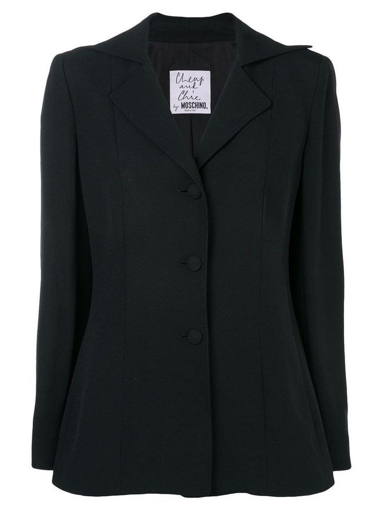 Moschino Pre-Owned single breasted blazer - Black