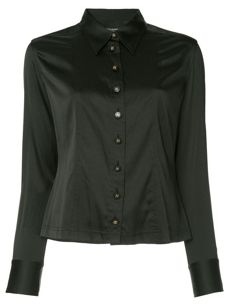 Chanel Pre-Owned CC button shirt - Black