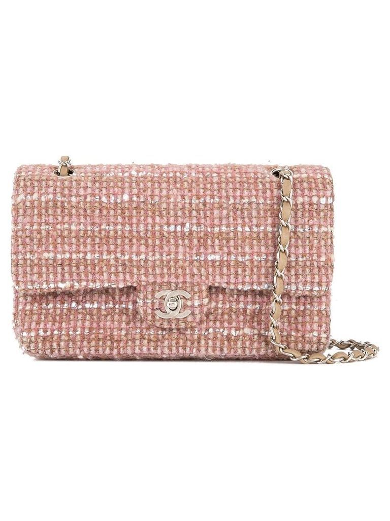 Chanel Pre-Owned 2003-2004 Double Flap Chain Shoulder Bag - PINK