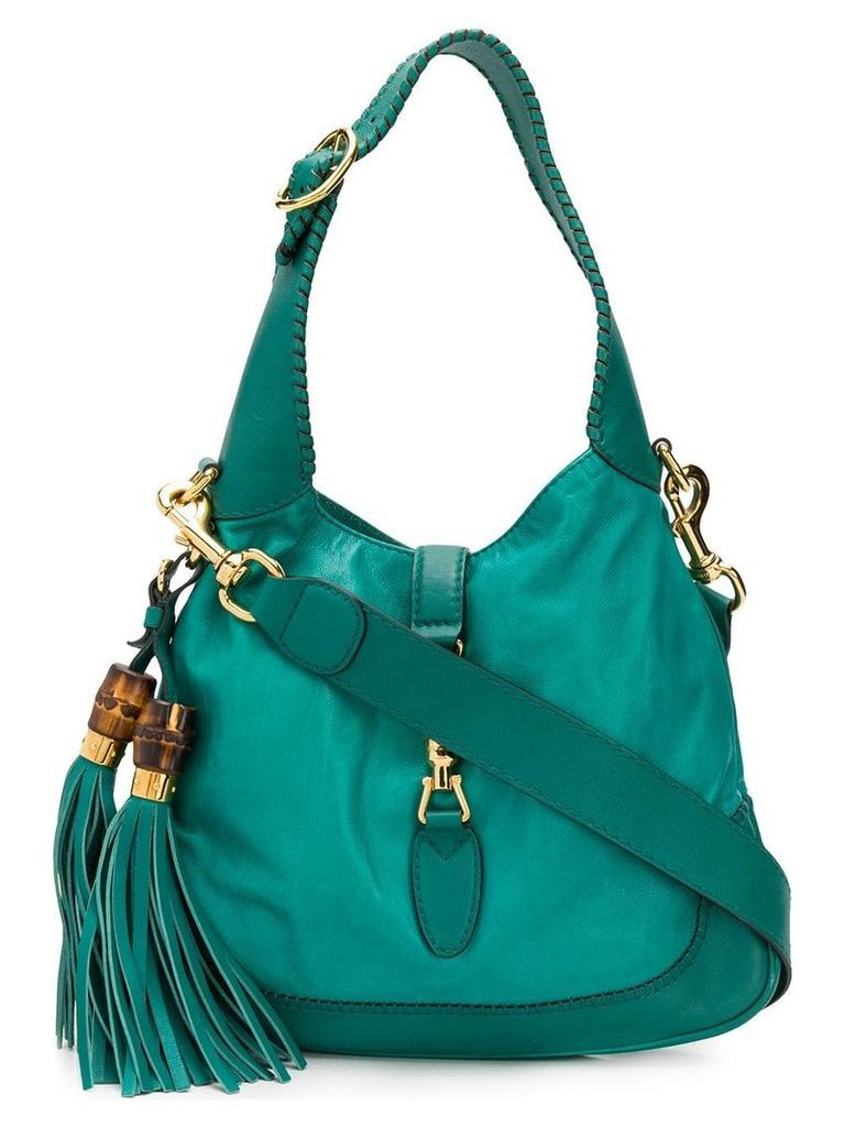 Gucci Pre-Owned 2000's tassels shoulder bag - Green