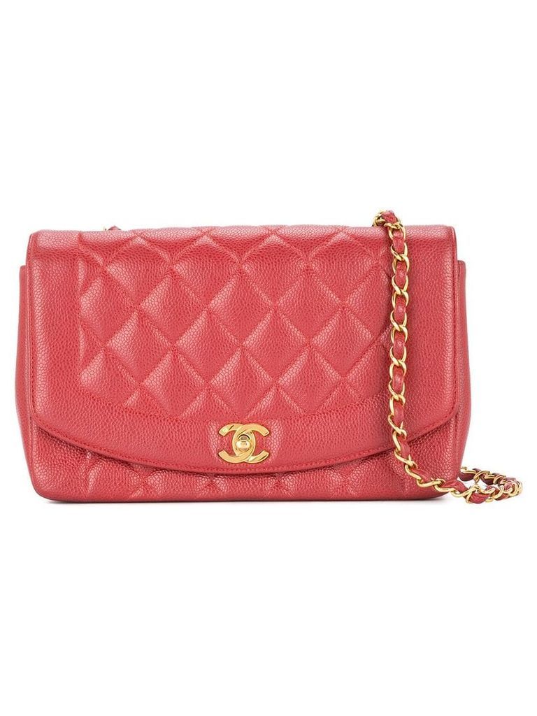 Chanel Pre-Owned 1991-1994 Diana quilted shoulder bag - Red