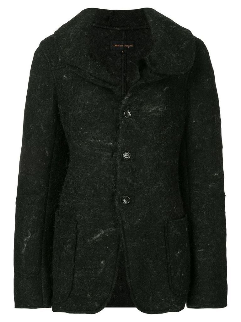 Comme Des Garçons Pre-Owned single-breasted fitted coat - Black