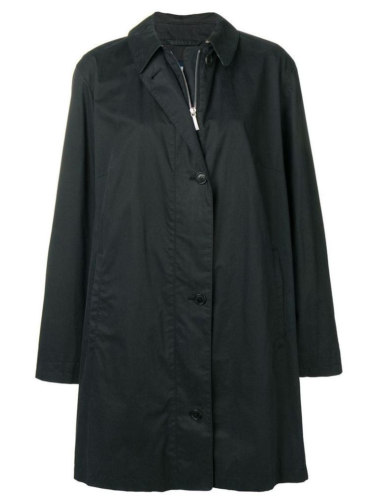 Burberry Pre-Owned 2000's mid-length trench coat - Black