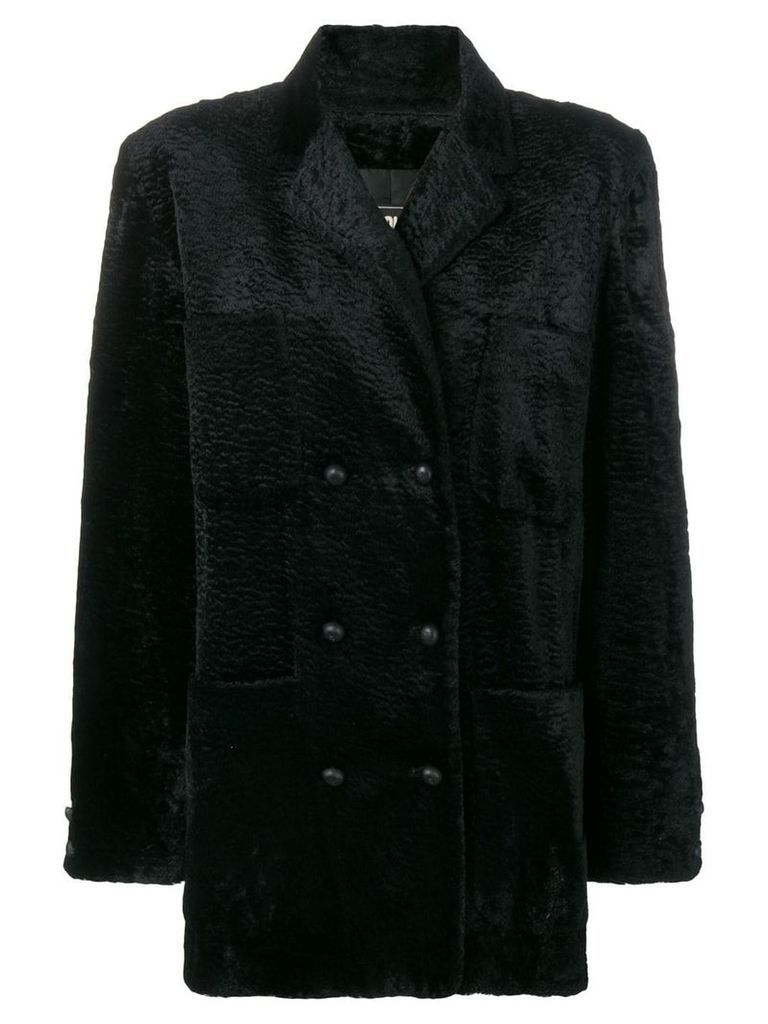 Fendi Pre-Owned teddy coat - Black