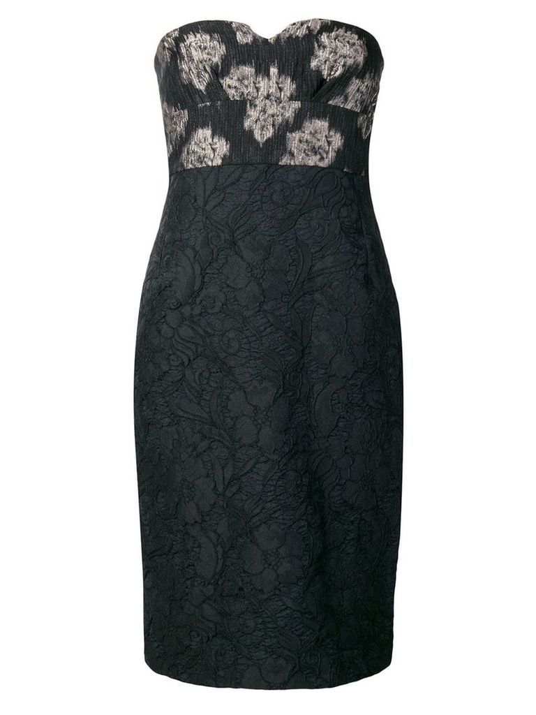 Kenzo Pre-Owned floral patterned midi dress - Black