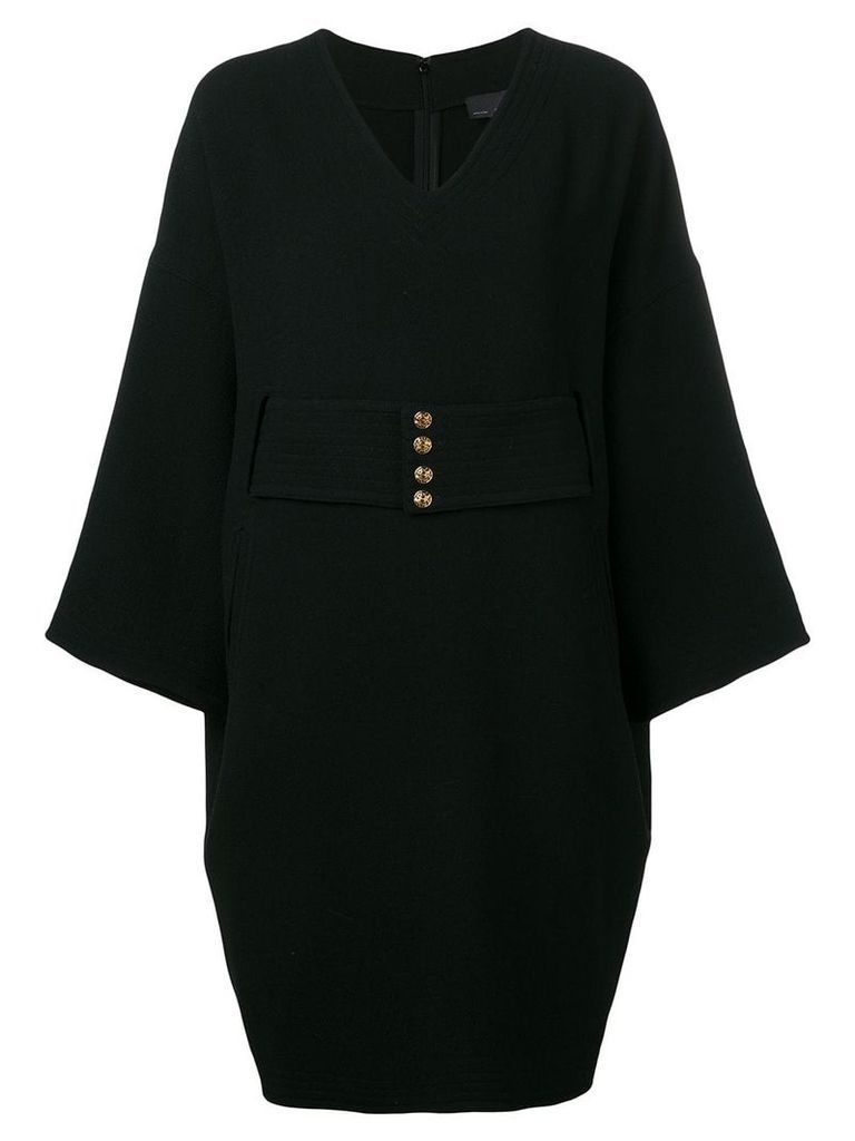 Fendi Pre-Owned 1990's belted short dress - Black