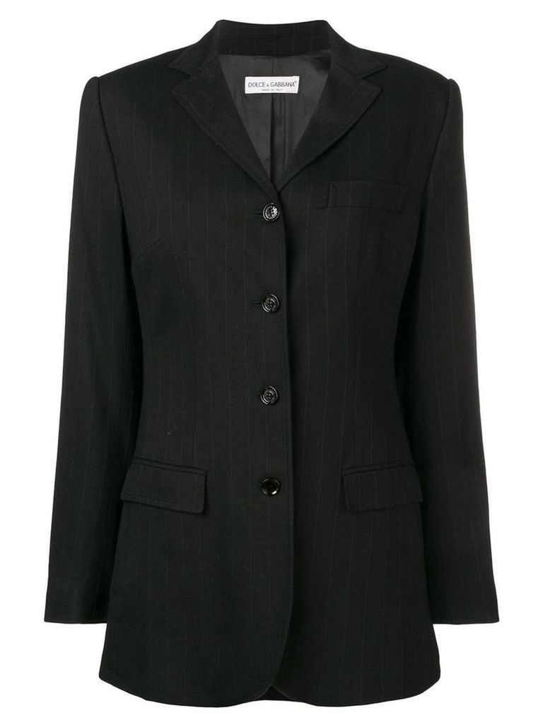 Dolce & Gabbana Pre-Owned 2000's pinstripe blazer - Black