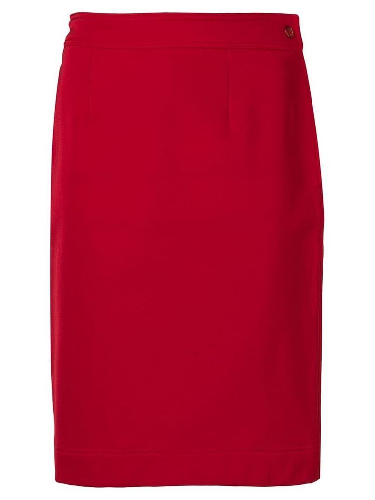 Moschino Pre-Owned 1990's straight skirt - Red