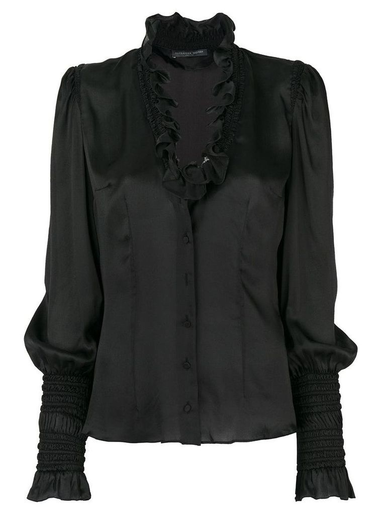 Alexander McQueen Pre-Owned 2000 silk blouse - Black