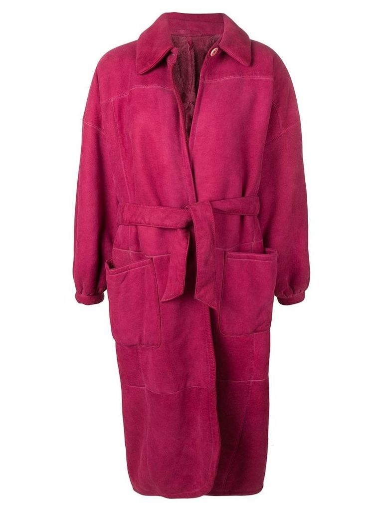 Gianfranco Ferré Pre-Owned 1980's belted coat - PINK