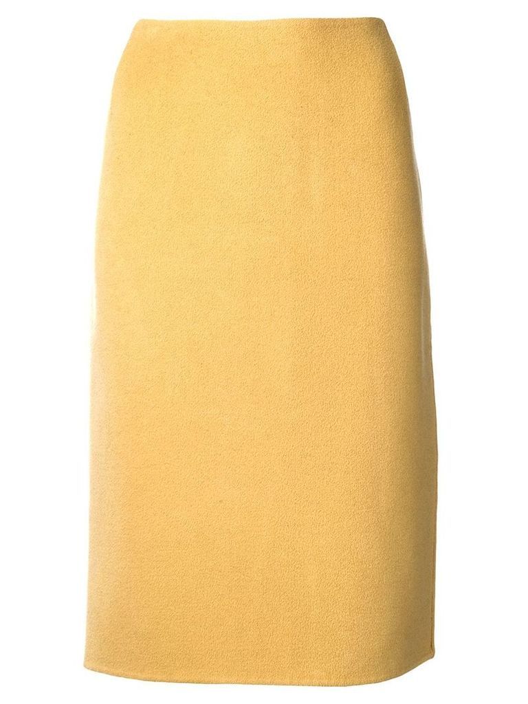 Versace Pre-Owned 1980 pencil skirt - Yellow