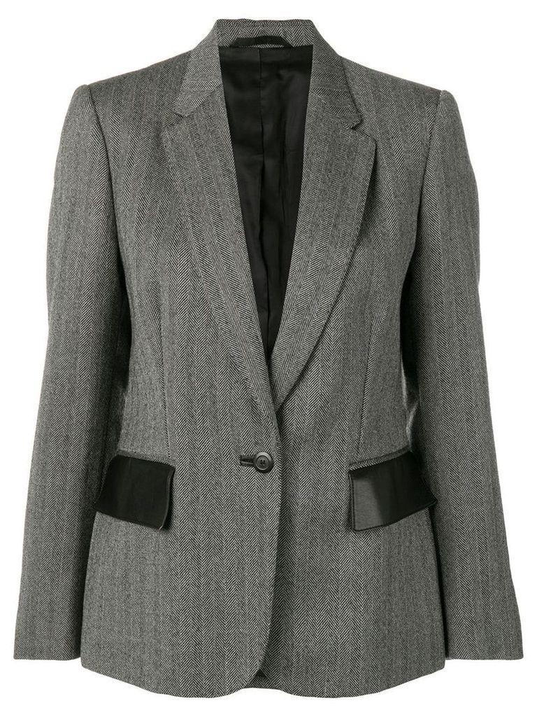 Gucci Pre-Owned chevron pattern blazer - Grey