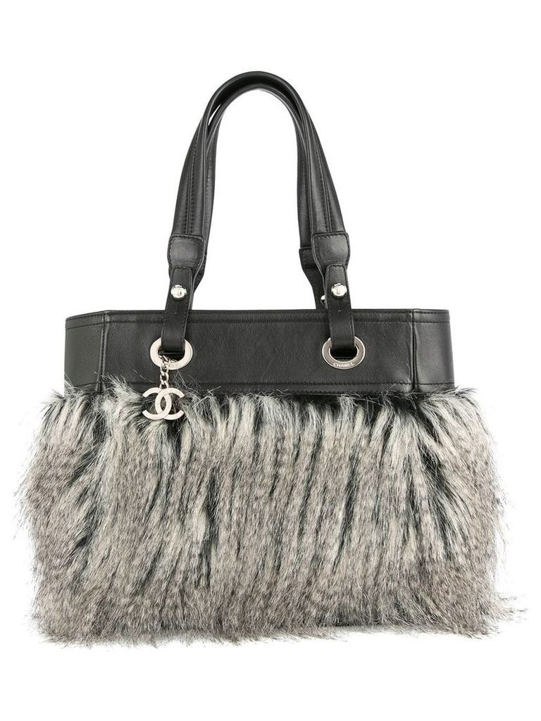 Chanel Pre-Owned Fur Fantasy tote bag - Black