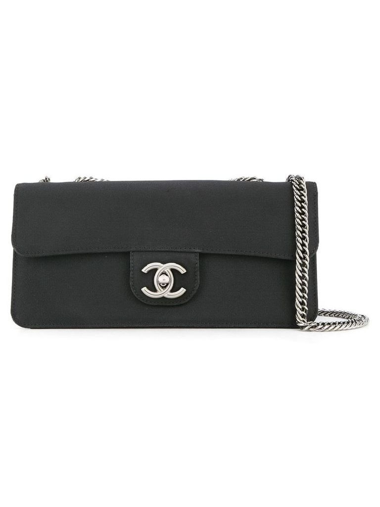 Chanel Pre-Owned 2008-2009 CC logo chain shoulder bag - Black