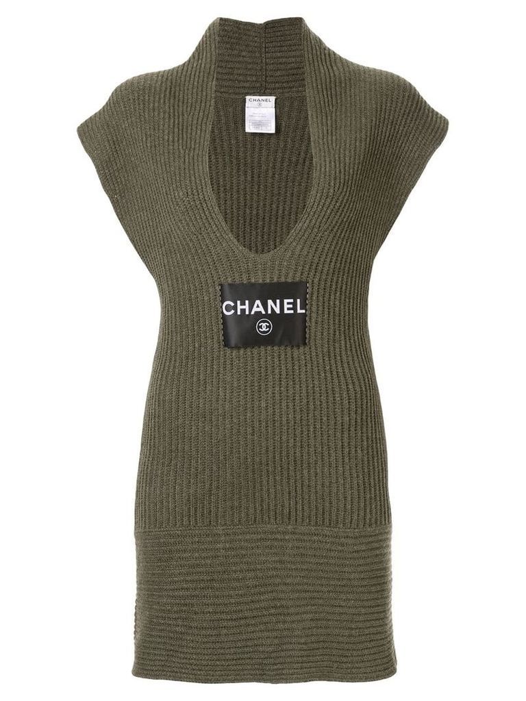 Chanel Pre-Owned sleeveless one piece dress - Green