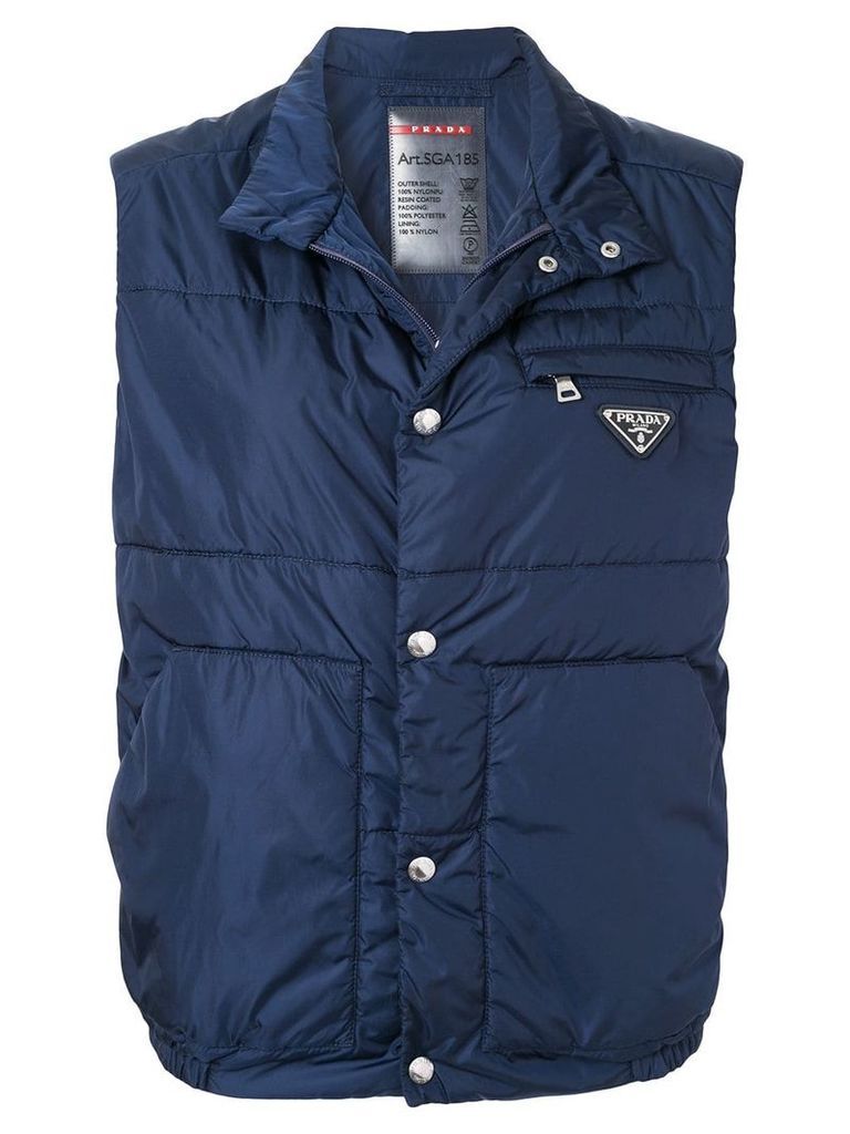 Prada Pre-Owned sleeveless jacket - Blue