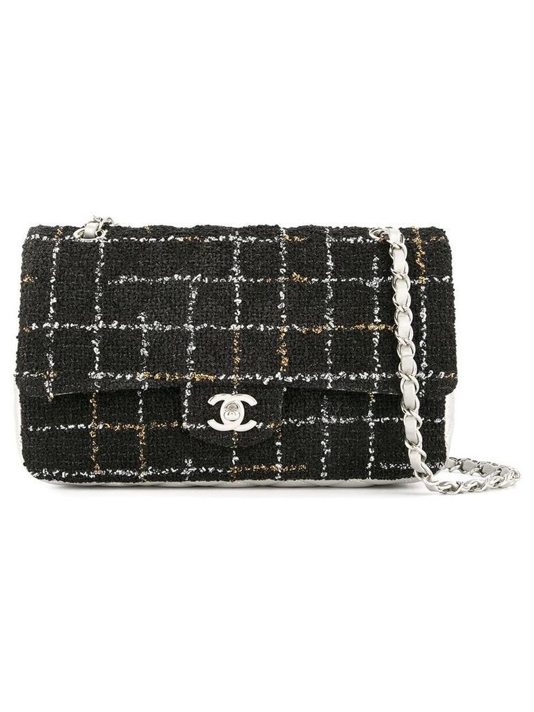 Chanel Pre-Owned double flap chain shoulder bag - Black