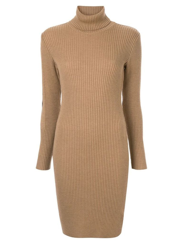 Fendi Pre-Owned long sleeve one piece dress - Brown