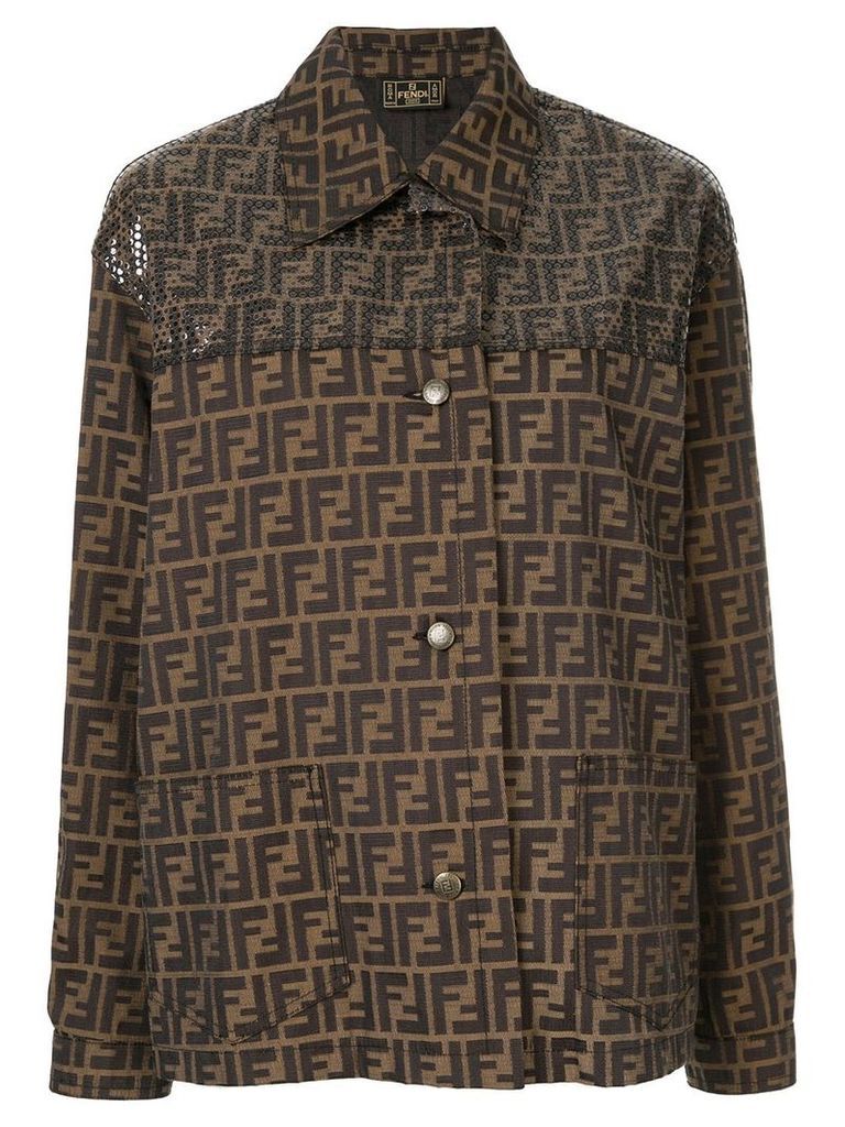 Fendi Pre-Owned FF logo jacket - Brown