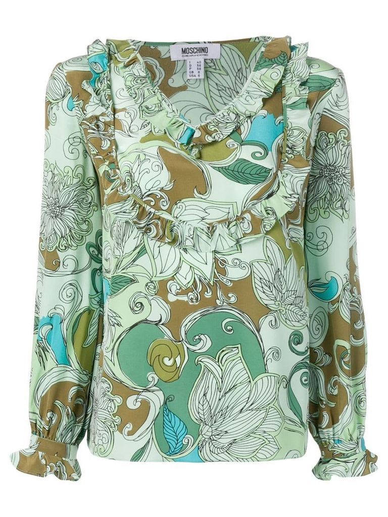 Moschino Pre-Owned 2000's printed top - Green