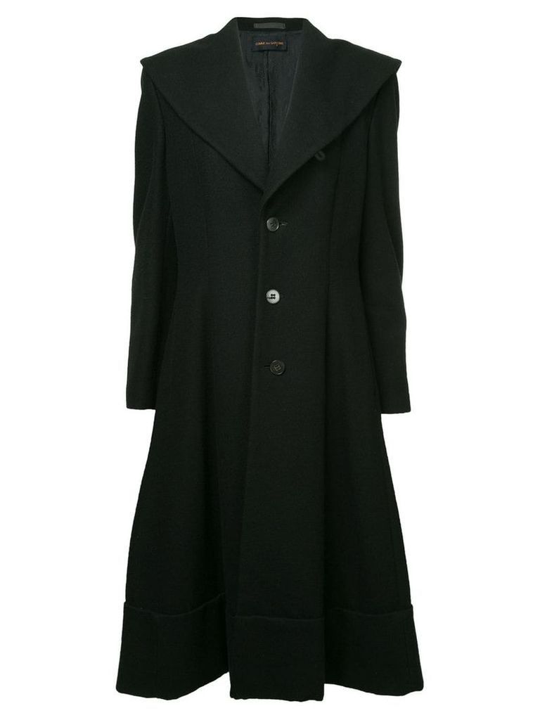 Comme Des Garçons Pre-Owned oversized collar coat - Black