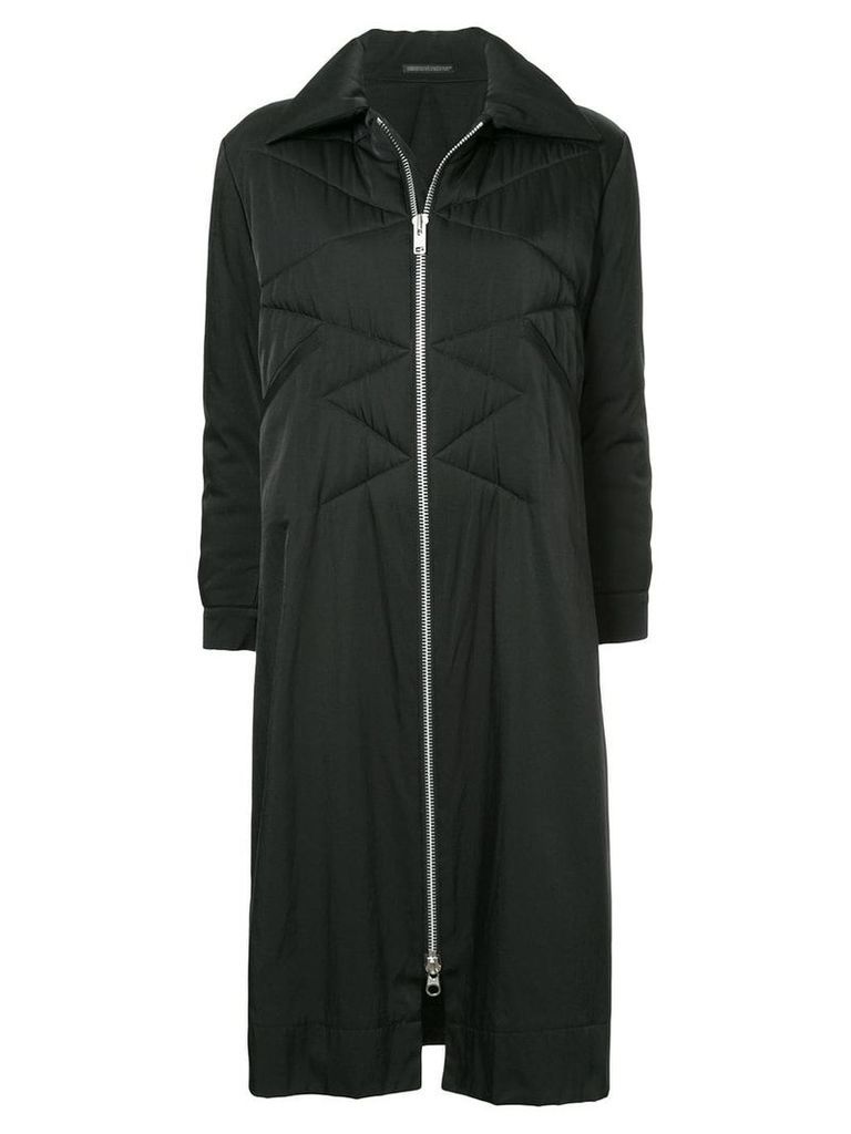 Yohji Yamamoto Pre-Owned quilted long coat - Black