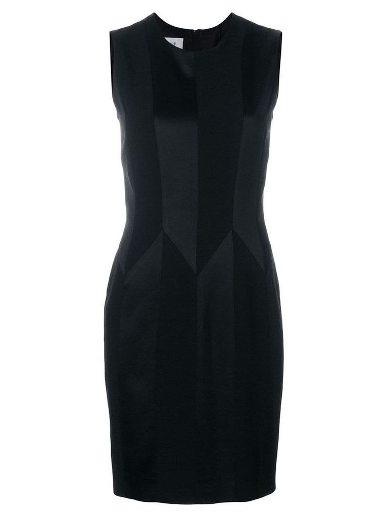Moschino Pre-Owned tonal geometric pattern sleeveless dress - Black