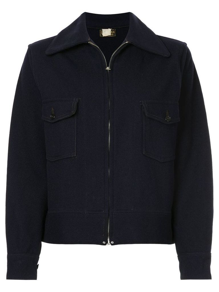 Fake Alpha Vintage 1930s L.L. Bean collared jacket - Blue