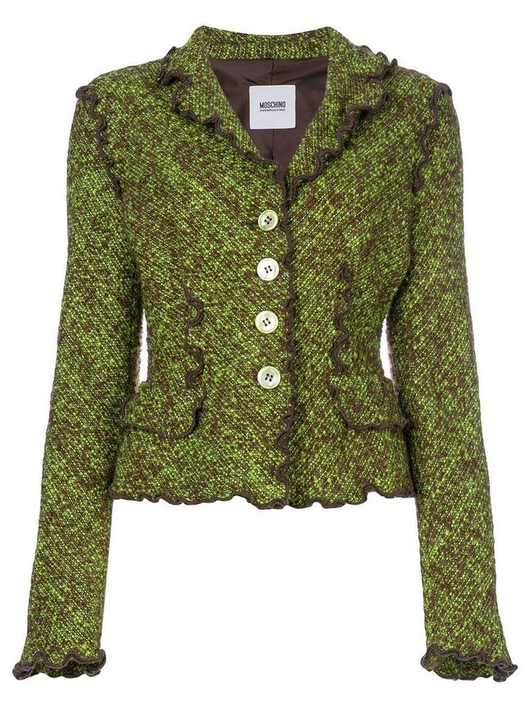 Moschino Pre-Owned boucle knit jacket - Green
