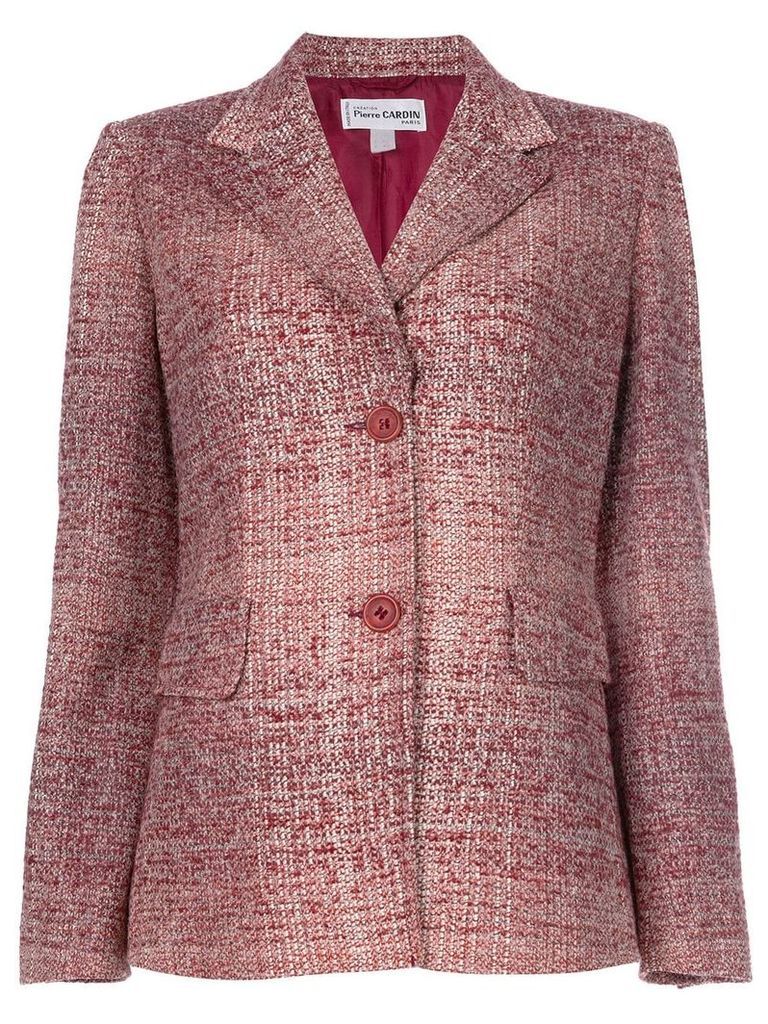 Pierre Cardin Pre-Owned boucle knit jacket - Red