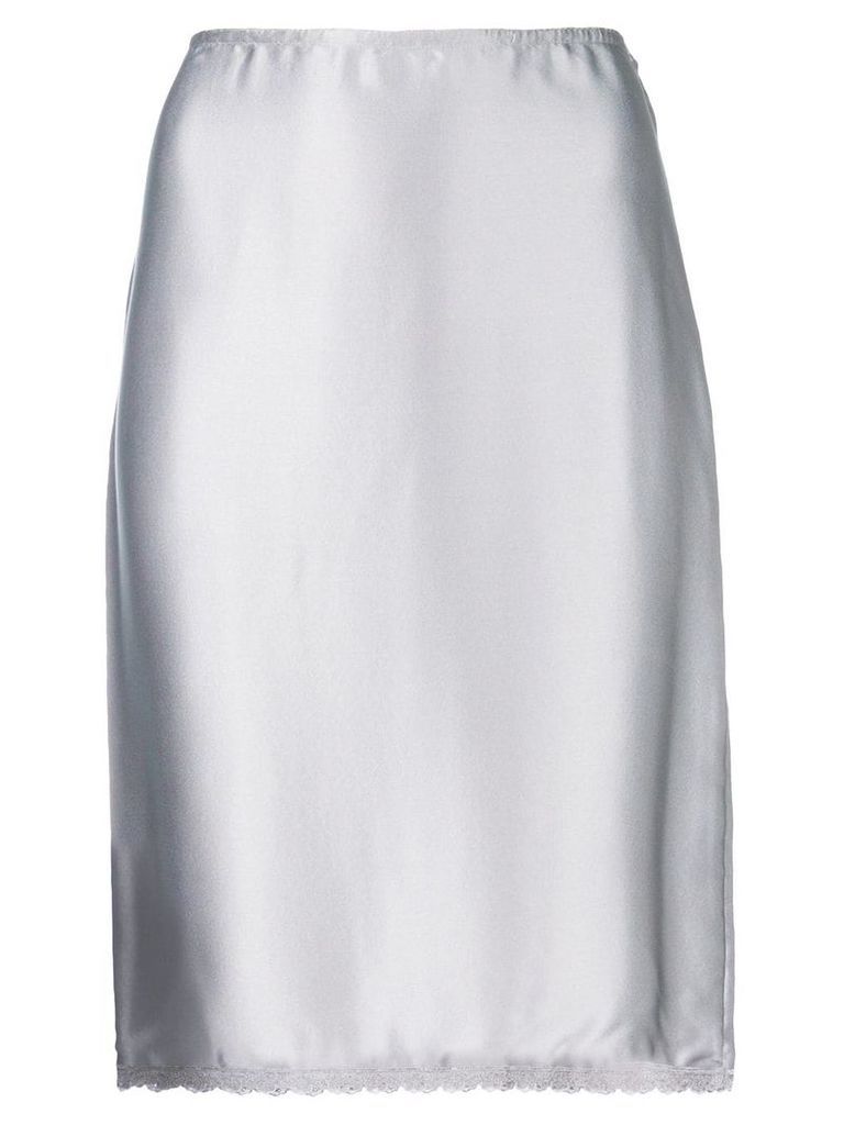 Versace Pre-Owned high waist skirt - Metallic