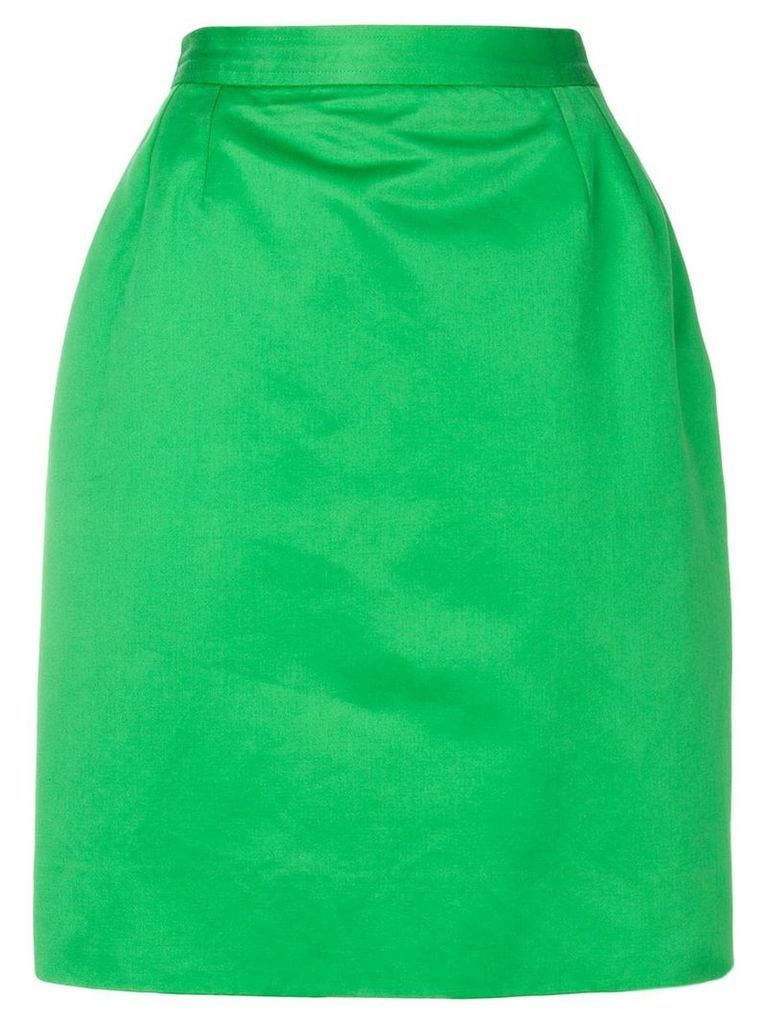 Yves Saint Laurent Pre-Owned high-waisted pencil skirt - Green