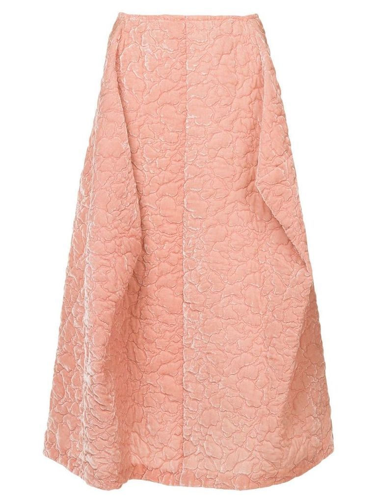 Comme Des Garçons Pre-Owned puffy textured pink skirt