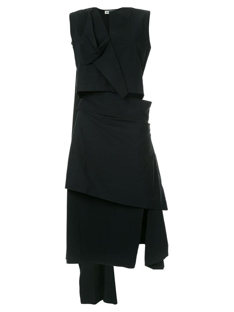 Issey Miyake Pre-Owned origami skirt suit - Black
