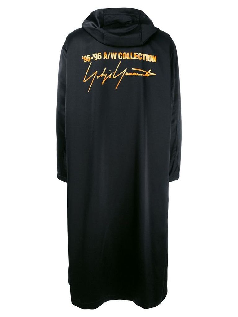 Yohji Yamamoto Pre-Owned 1995/96 hooded staff coat - Black