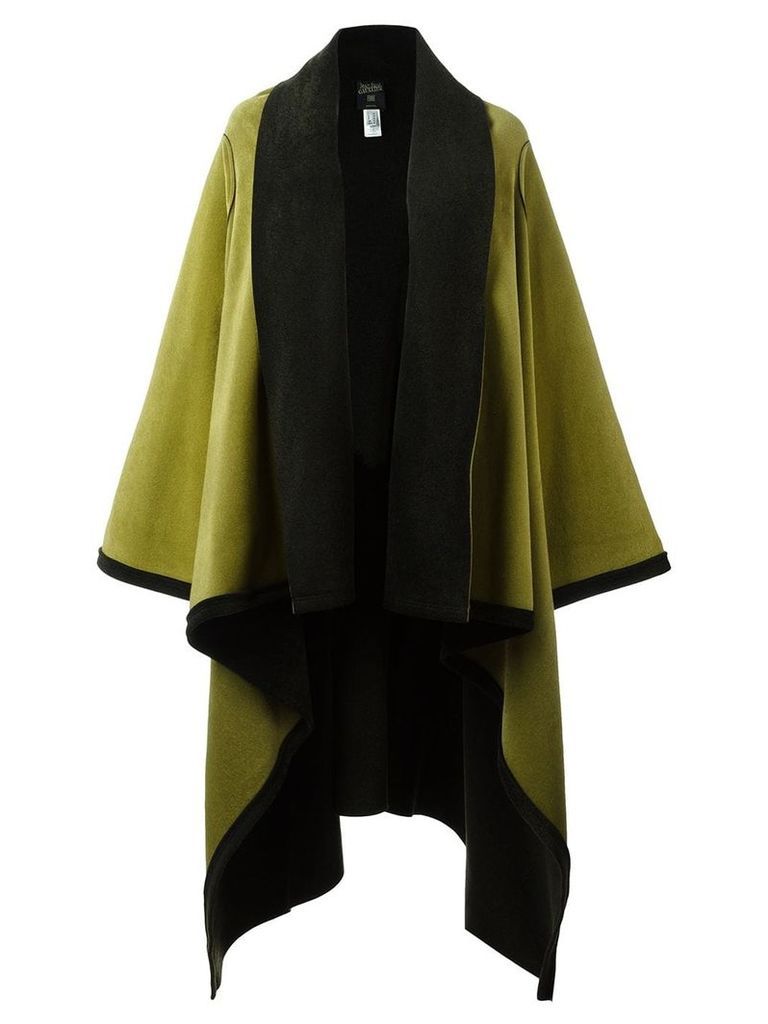 Jean Paul Gaultier Pre-Owned felt shawl wrap coat - Green